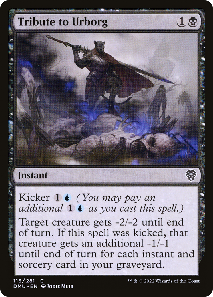 Tribute to Urborg (DMU-113) - Dominaria United Foil-1