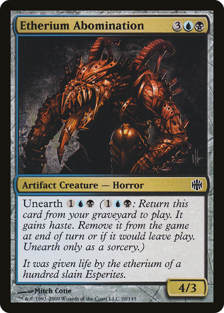 Etherium Abomination [Alara Reborn]-1
