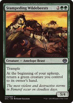 Stampeding Wildebeests (Garruk vs. Liliana) [Duel Decks Anthology]-1