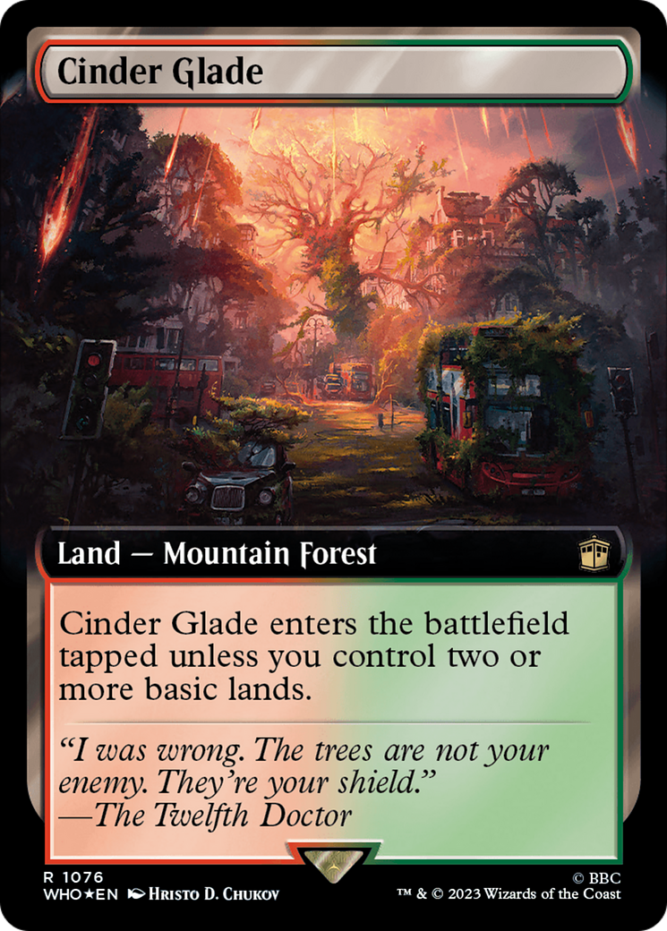 Cinder Glade (Extended Art) (Surge Foil) [Doctor Who]-1