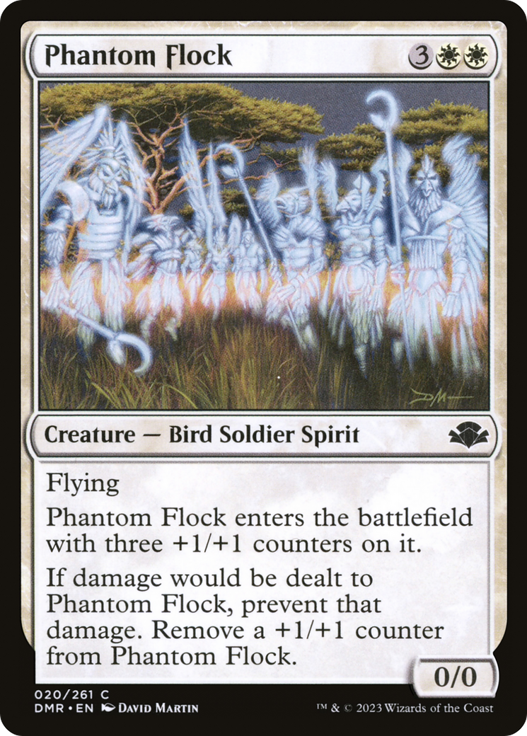 Phantom Flock [Dominaria Remastered]-1
