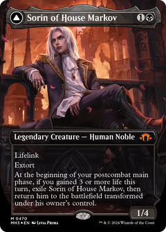 Sorin of House Markov // Sorin, Ravenous Neonate (Borderless) (Textured Foil) [Modern Horizons 3]-1