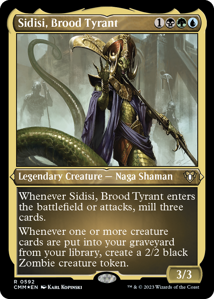 Sidisi, Brood Tyrant (Foil Etched) [Commander Masters]-1