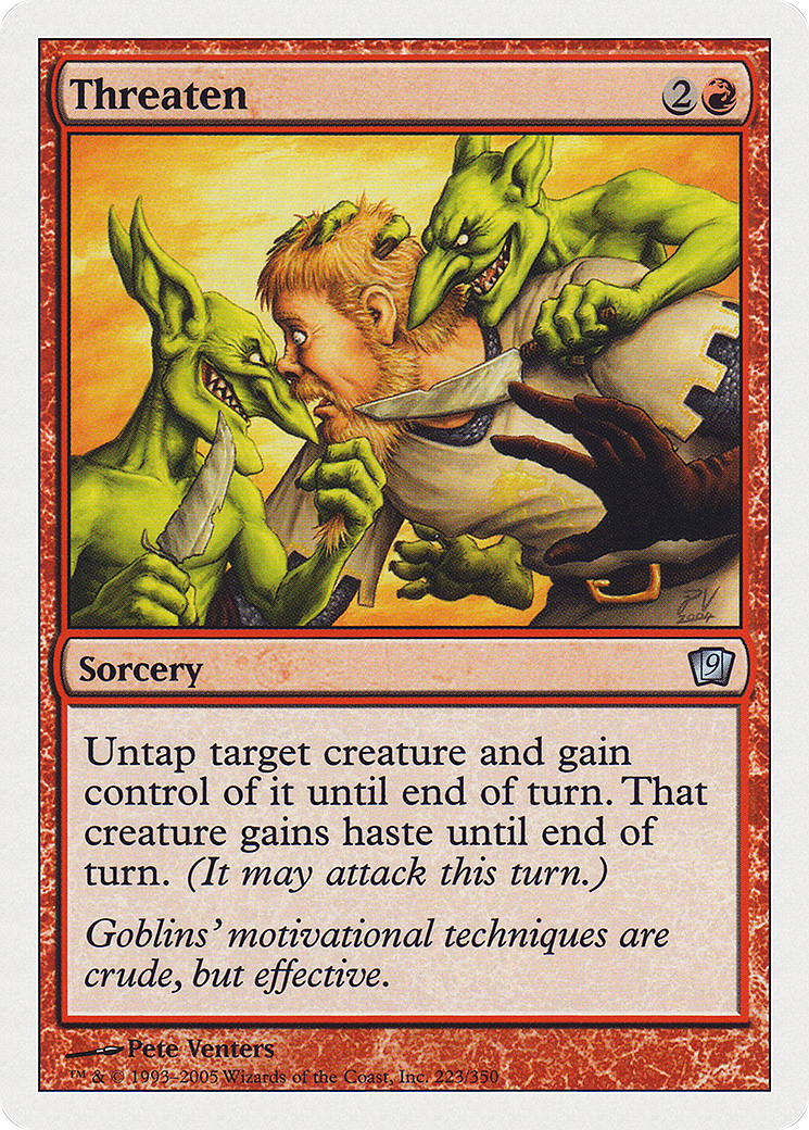 Threaten (9ED-223) - 9th Edition-1