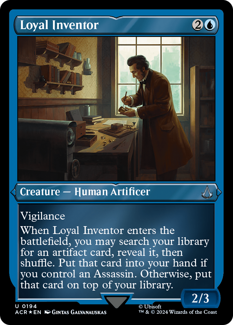 Loyal Inventor (ACR-194) - Assassin's Creed Etched Foil-1