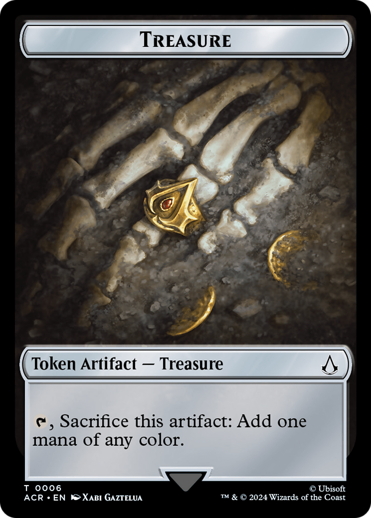 Assassin // Treasure Double-Sided Token [Assassin's Creed Tokens]-2