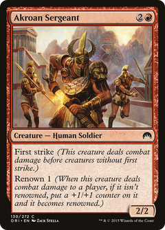Akroan Sergeant [Magic Origins]-1