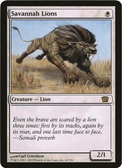 Savannah Lions (Oversized) [Eighth Edition Box Topper]-1
