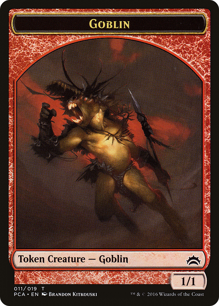 Goblin // Boar Double-Sided Token [Planechase Anthology Tokens]-3