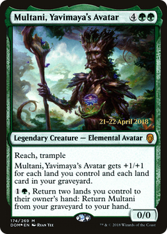 Multani, Yavimaya's Avatar [Dominaria Prerelease Promos]-1
