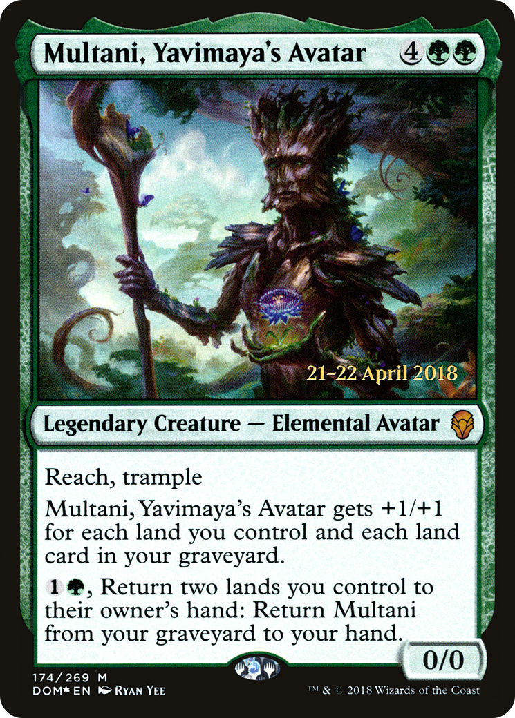 Multani, Yavimaya's Avatar [Dominaria Prerelease Promos]-1