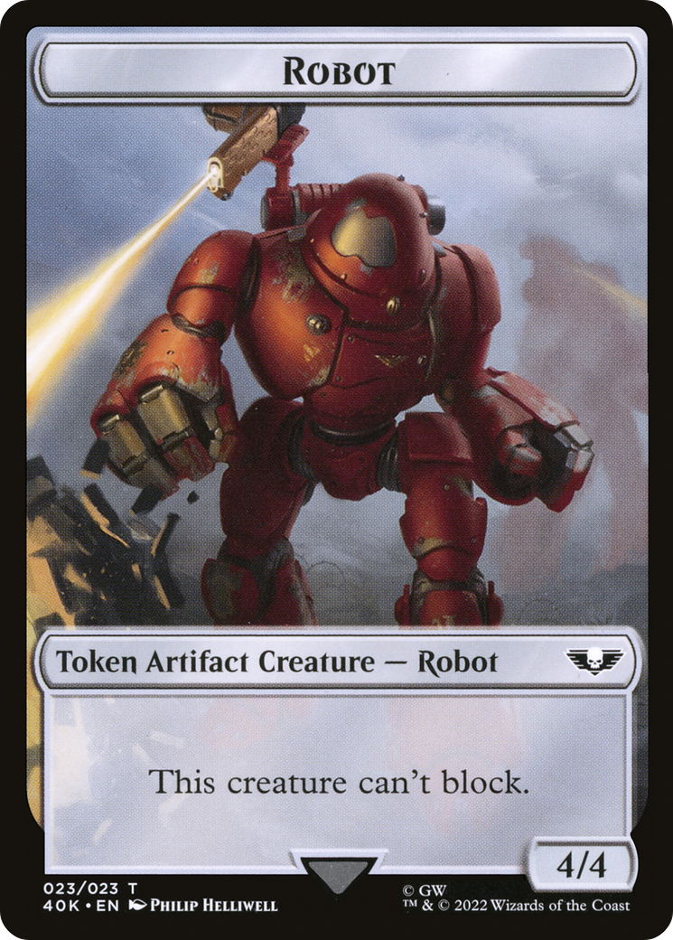 Robot (T40K-023) - Warhammer 40,000 Tokens-1