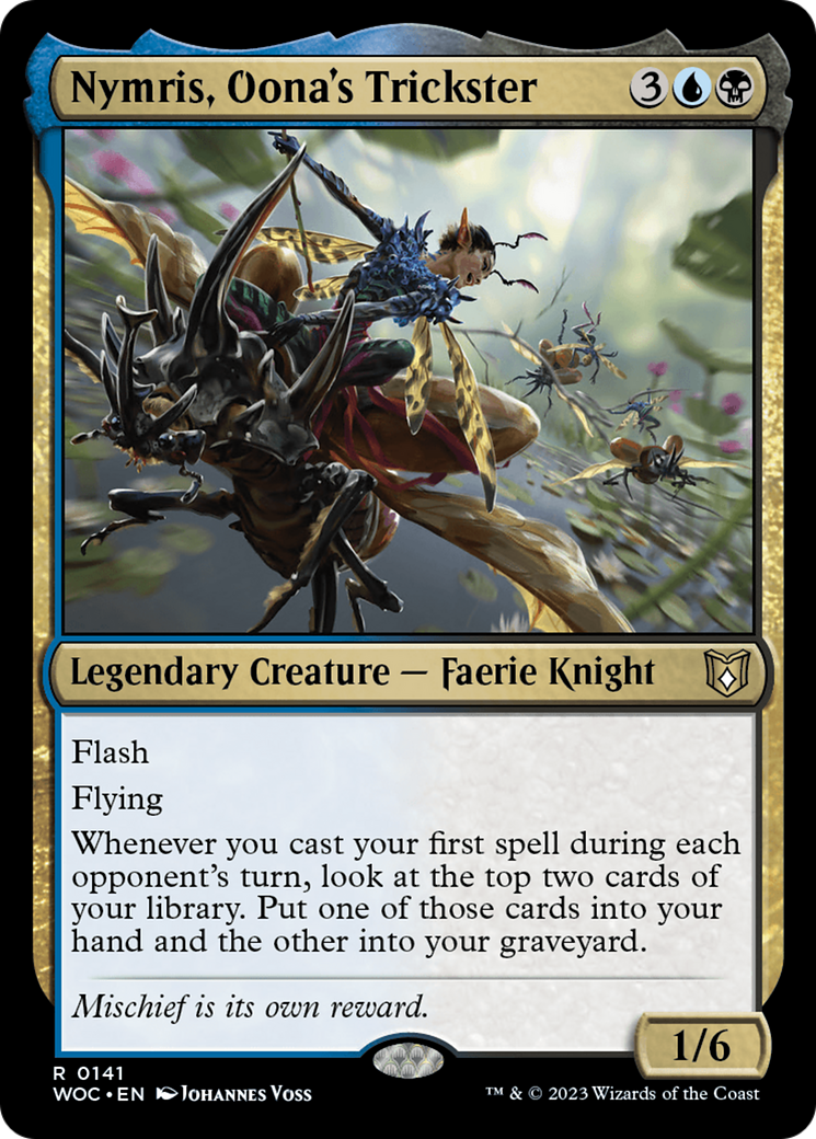 Nymris, Oona's Trickster [Wilds of Eldraine Commander]-1