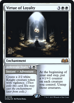Virtue of Loyalty (PRE-038) - Wilds of Eldraine Promos Foil-1