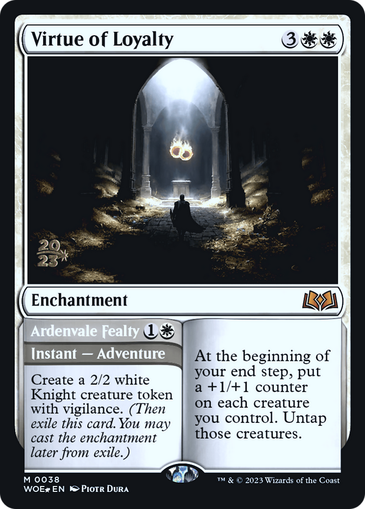 Virtue of Loyalty (PRE-038) - Wilds of Eldraine Promos Foil-1