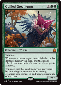 Quilled Greatwurm [Foundations]-1