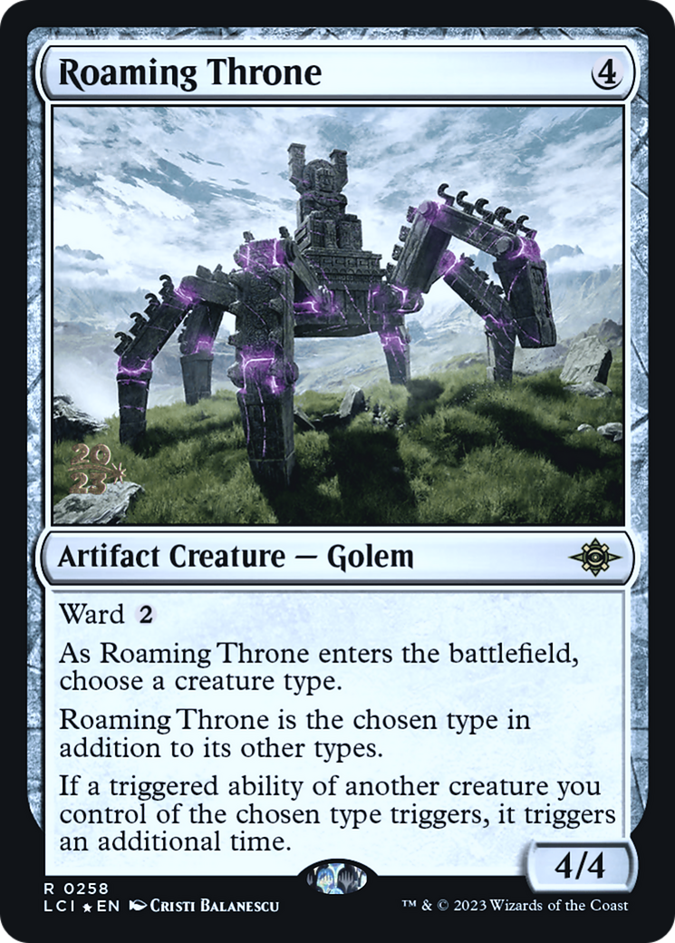 Roaming Throne [The Lost Caverns of Ixalan Prerelease Cards]-1
