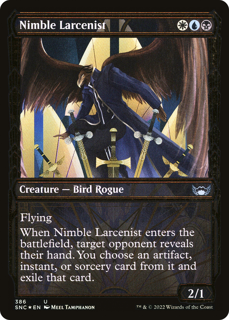 Nimble Larcenist (Showcase Golden Age Gilded Foil) [Streets of New Capenna]-1
