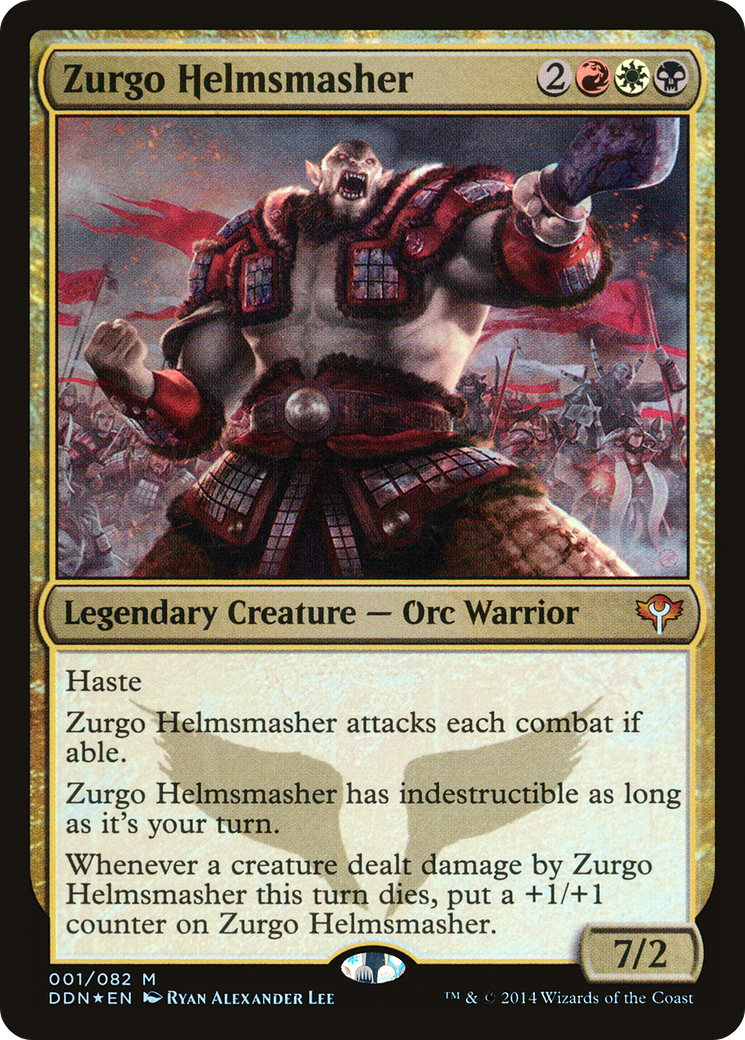 Zurgo Helmsmasher (DDN-001) - Duel Decks: Speed vs. Cunning Foil-1