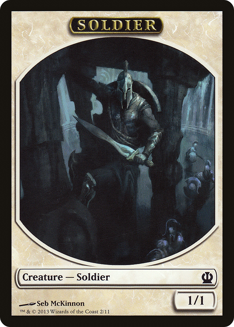 Soldier Token (2/11) [Theros Tokens]-1