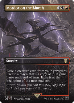 Mordor on the March (Borderless) (Surge Foil) [The Lord of the Rings: Tales of Middle-Earth Commander]-1