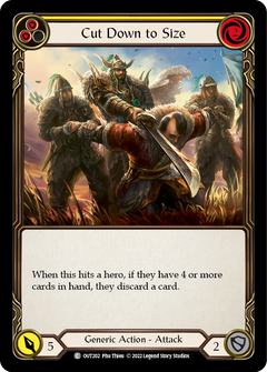 Cut Down to Size (Yellow) [OUT202] (Outsiders)  Rainbow Foil-2