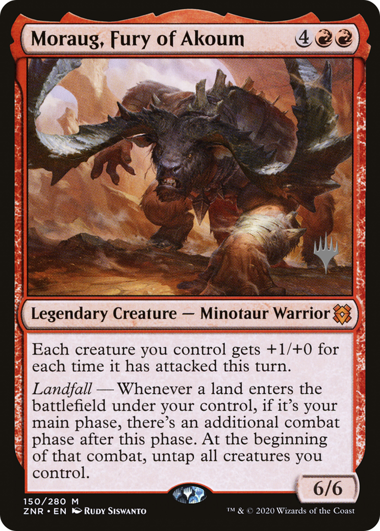 Moraug, Fury of Akoum (Promo Pack) [Zendikar Rising Promos]-1