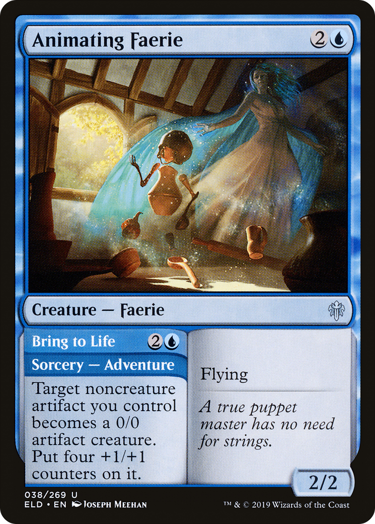 Animating Faerie // Bring to Life [Throne of Eldraine]-1