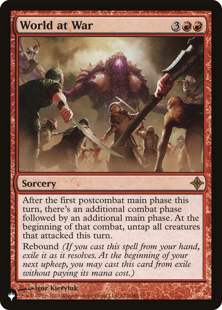 World at War (LIST-172/248) - The List