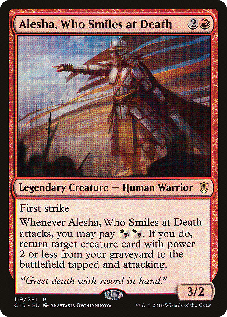 Alesha, Who Smiles at Death [Commander 2016]-1