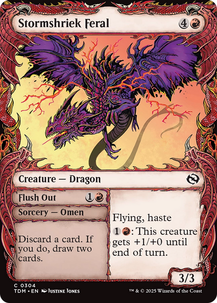 Stormshriek Feral (Showcase) [Tarkir: Dragonstorm]-1