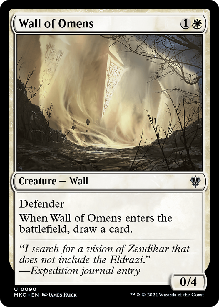 Wall of Omens (MKC-090) - Murders at Karlov Manor Commander-1