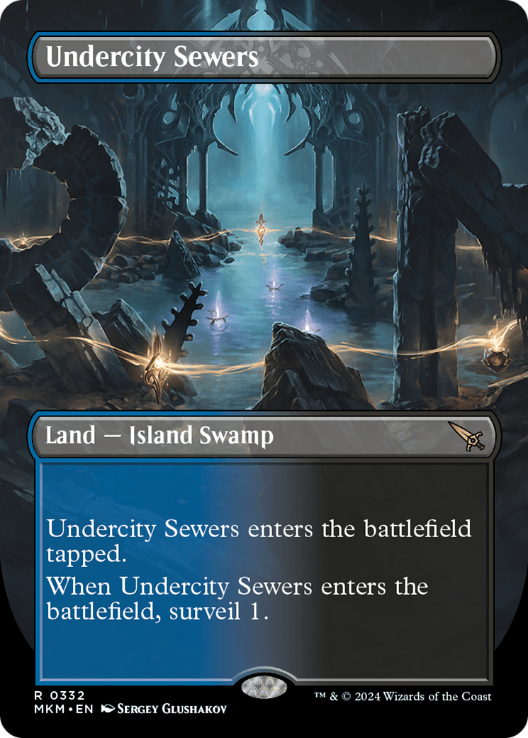Undercity Sewers (Borderless) (MKM-332) - Murders at Karlov Manor (Borderless) Foil-1
