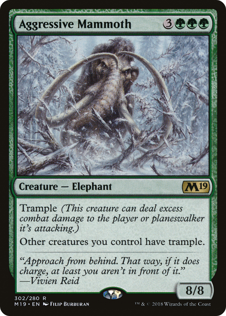 Aggressive Mammoth [Core Set 2019]-1