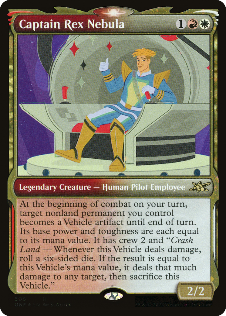 Captain Rex Nebula (Showcase) (Galaxy Foil) [Unfinity]-1