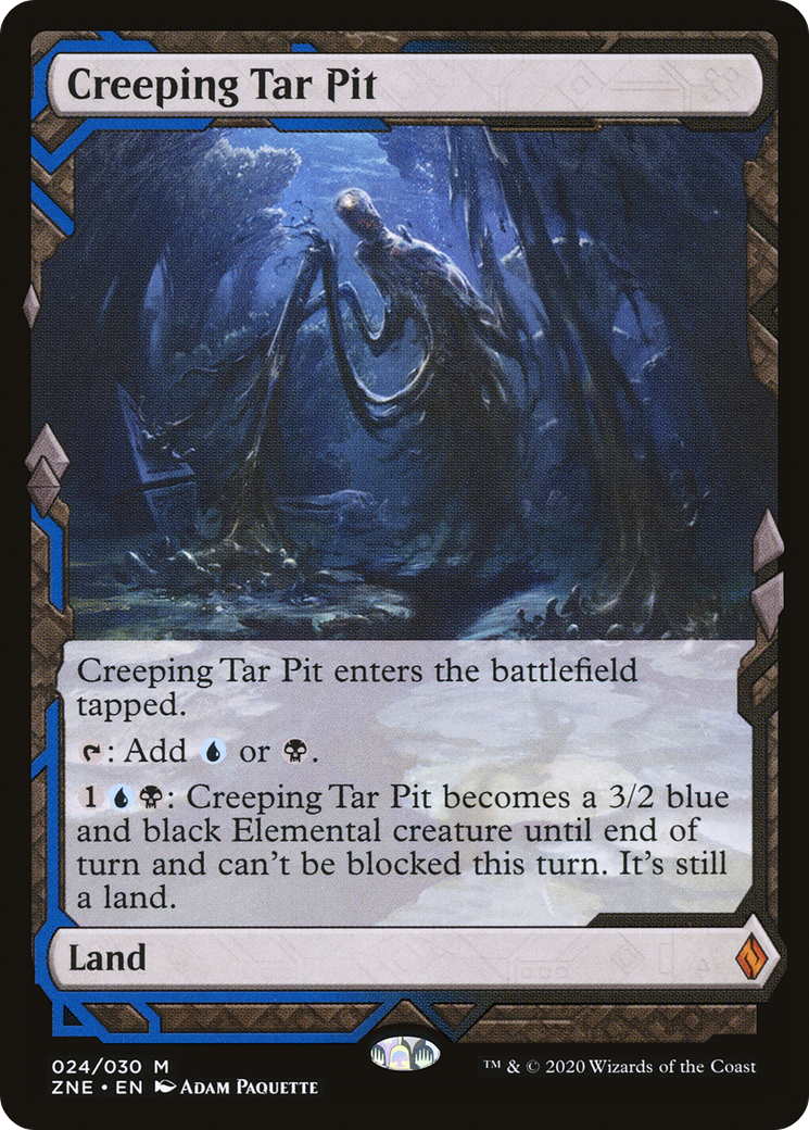 Creeping Tar Pit (Expeditions) [Zendikar Rising Expeditions]-1