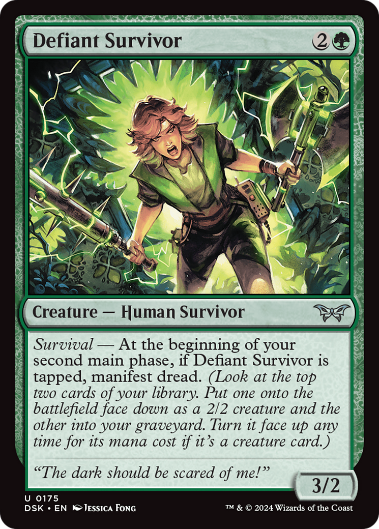 Defiant Survivor [Duskmourn: House of Horror]-1