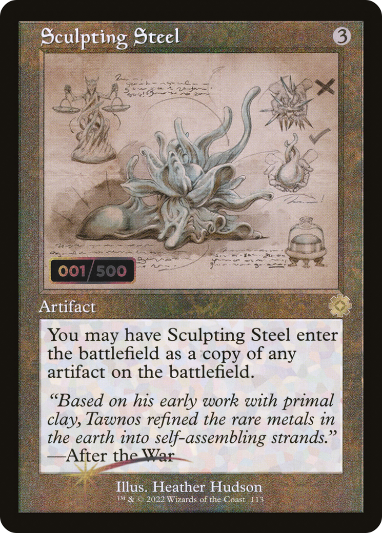 Sculpting Steel (Retro Schematic) (Serialized) [The Brothers' War Retro Artifacts]-1