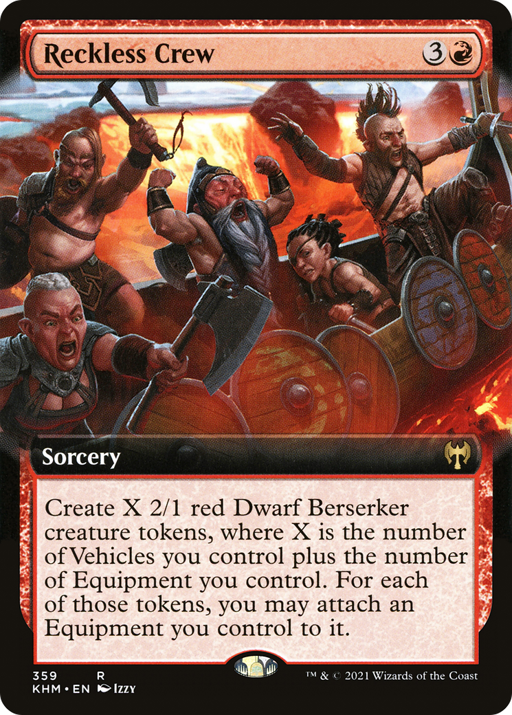 Reckless Crew (Extended Art) [Kaldheim]-1