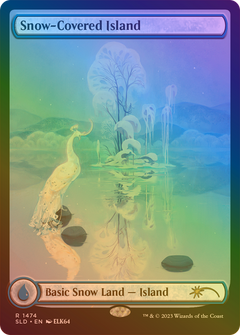Snow-Covered Island (1474) (Rainbow Foil) [Secret Lair Drop Series]-1
