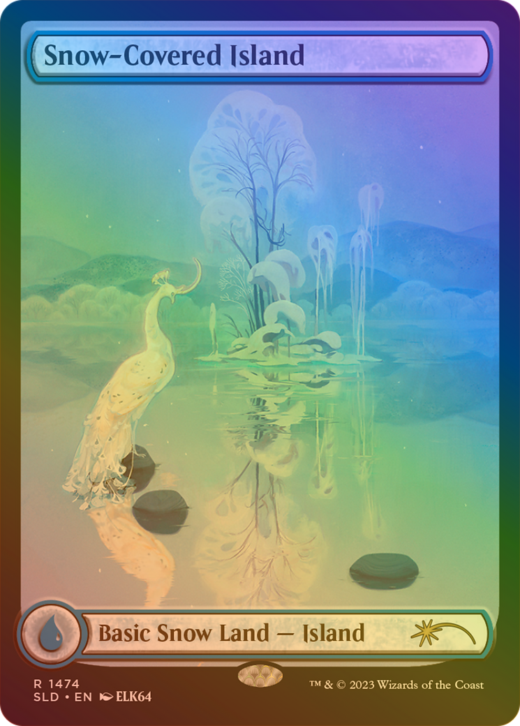 Snow-Covered Island (1474) (Rainbow Foil) [Secret Lair Drop Series]-1
