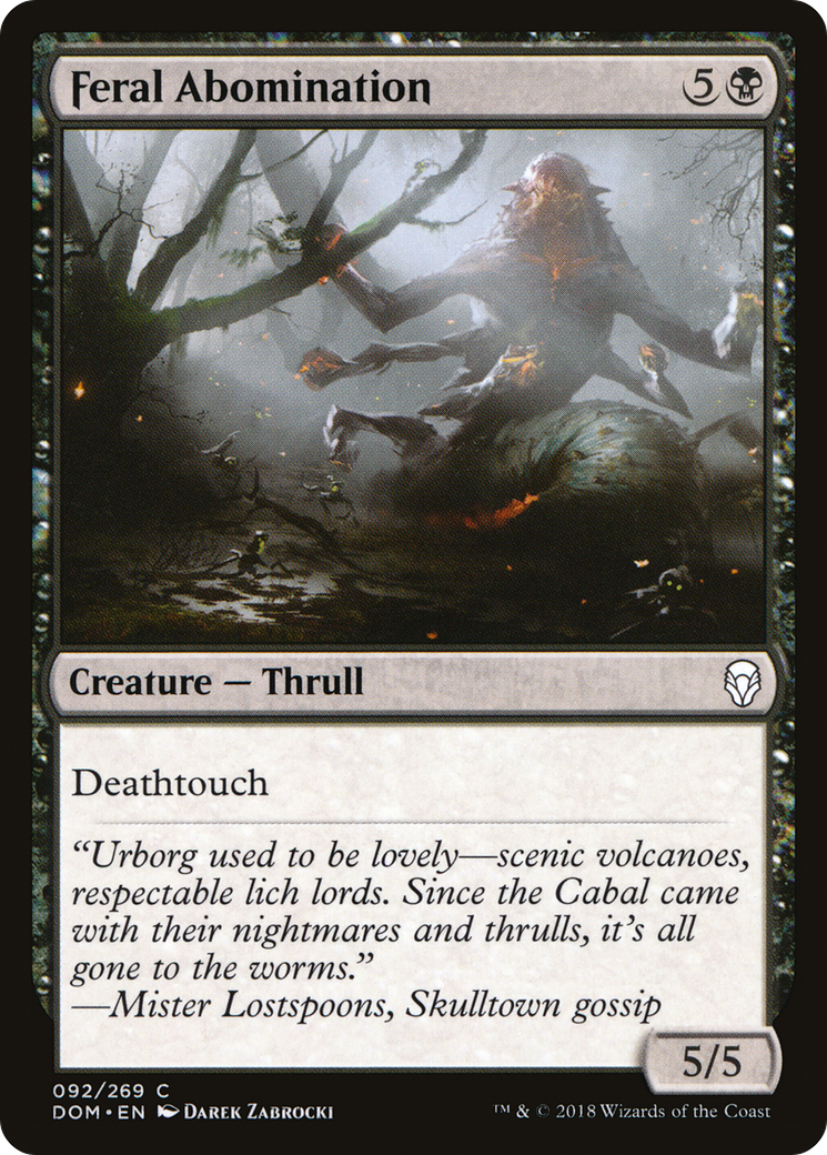 Feral Abomination [Dominaria]-1