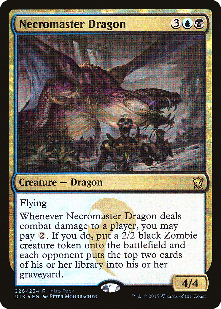 Necromaster Dragon (Intro Pack) [Dragons of Tarkir Promos]-1
