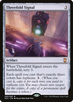 Threefold Signal [Streets of New Capenna Commander]-1