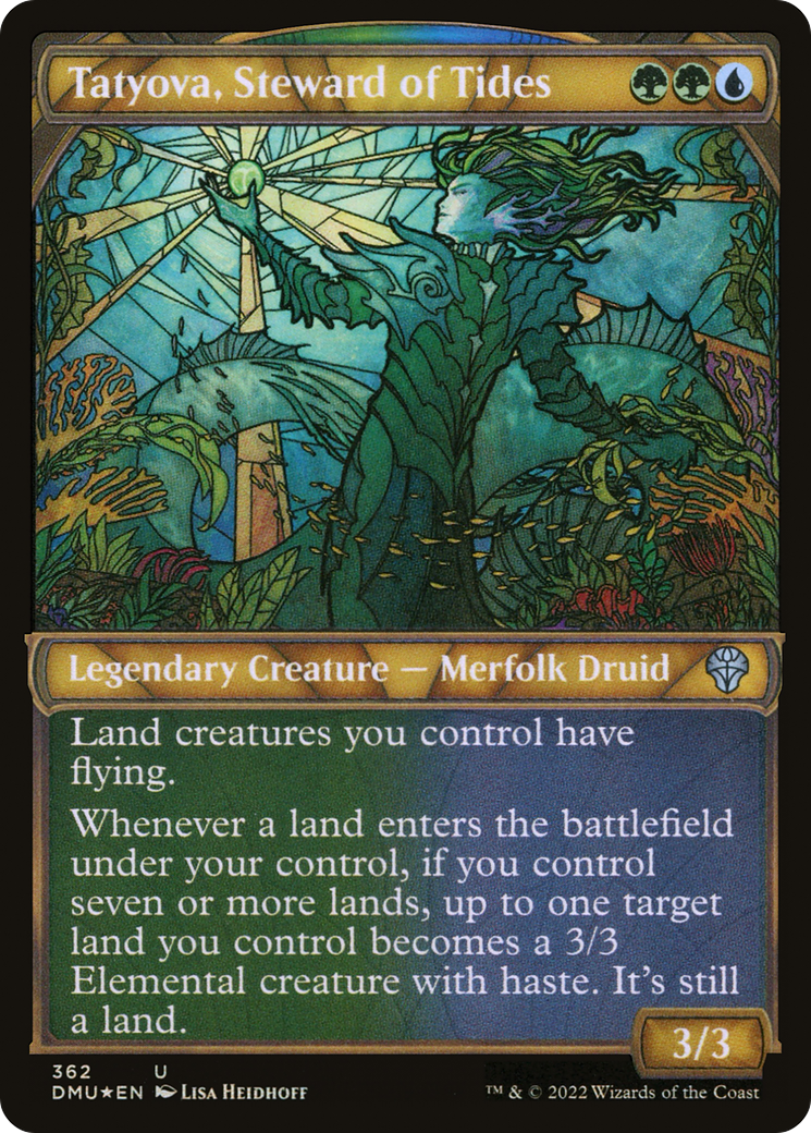 Tatyova, Steward of Tides (Showcase Textured) [Dominaria United]-1