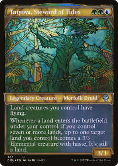 Tatyova, Steward of Tides (Showcase Textured) [Dominaria United]-1