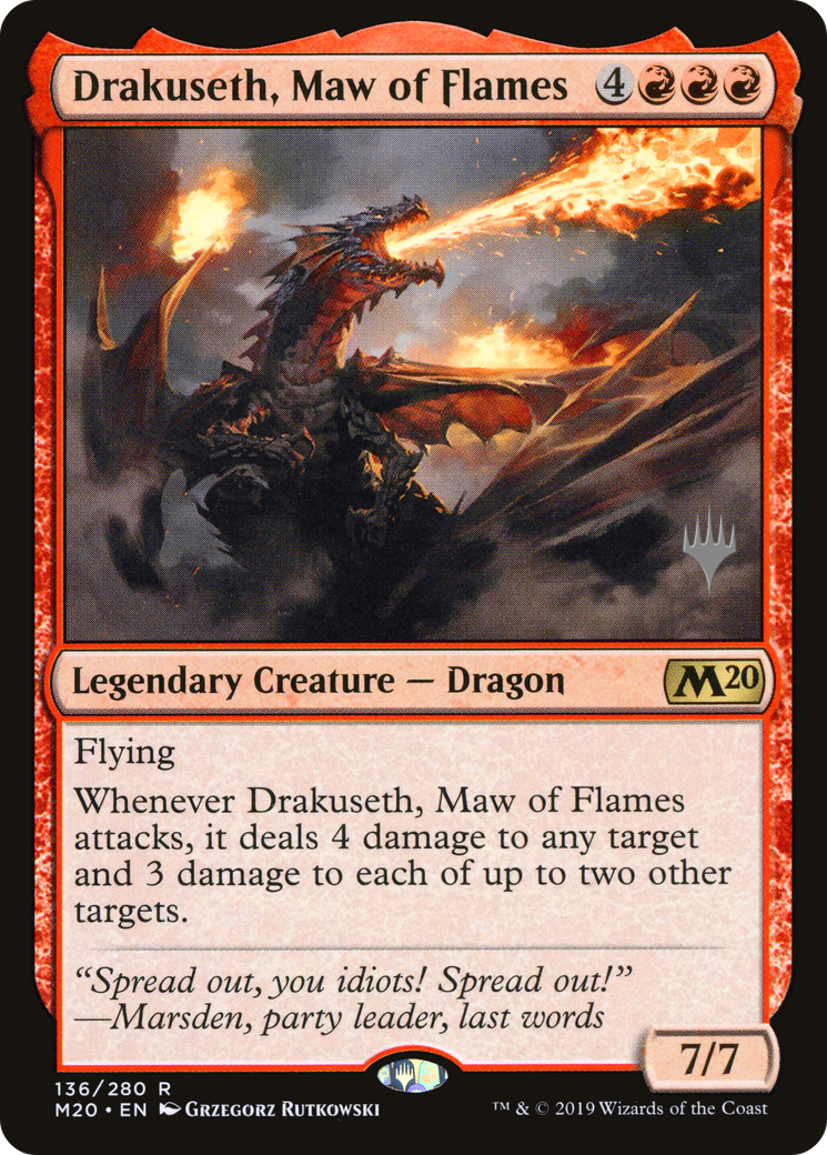 Drakuseth, Maw of Flames (Promo Pack) [Core Set 2020 Promos]-1