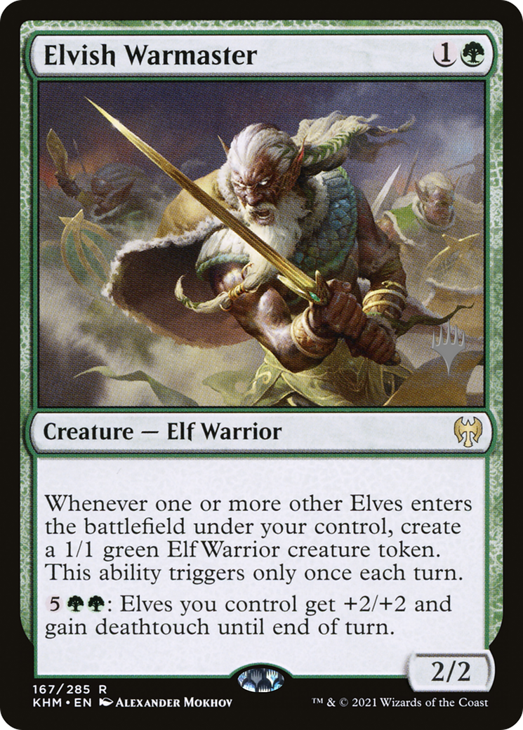 Elvish Warmaster (Promo Pack) [Kaldheim Promos]-1