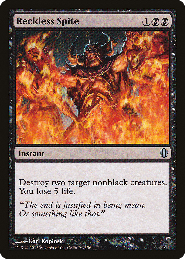 Reckless Spite [Commander 2013]-1