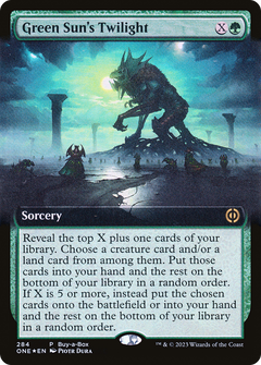 Green Sun's Twilight (Buy-A-Box) (Extended Art) [Phyrexia: All Will Be One]-1